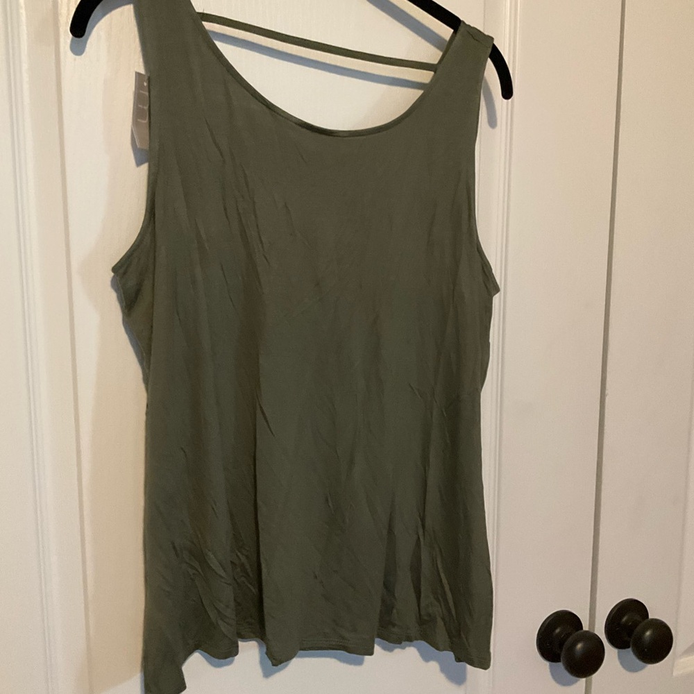 Maurices Olive Scoop Neck Tank Top